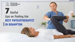7 Useful Tips on Finding the Best Physiotherapist in Brampton