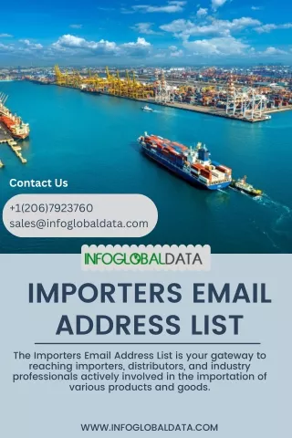 Importers Email Address List - infoglobaldata