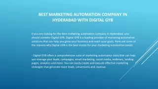 marketing automation with digital gyb ppt