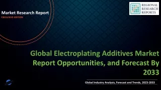 Electroplating Additives Market Future Landscape To Witness Significant Growth by 2033