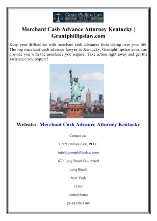 Merchant Cash Advance Attorney Kentucky  Grantphillipslaw.com