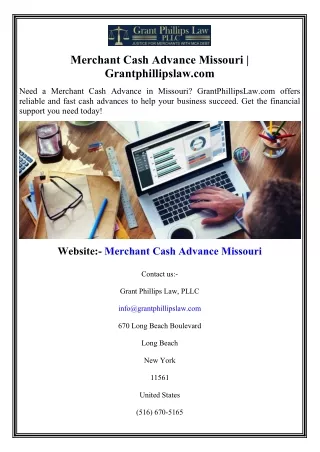 Merchant Cash Advance Missouri Grantphillipslaw.com