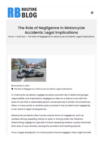 www-routineblog-com-the-role-of-negligence-in-motorcycle-accidents-legal-implica