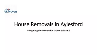 House Removals Aylesford