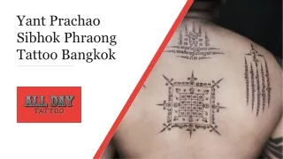 Yant Prachao Sibhok Phraong Tattoo Bangkok