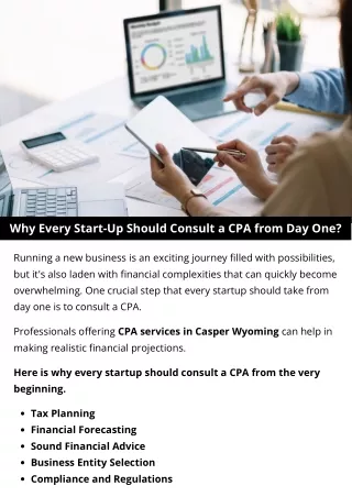 Why Every Start-Up Should Consult a CPA from Day One?