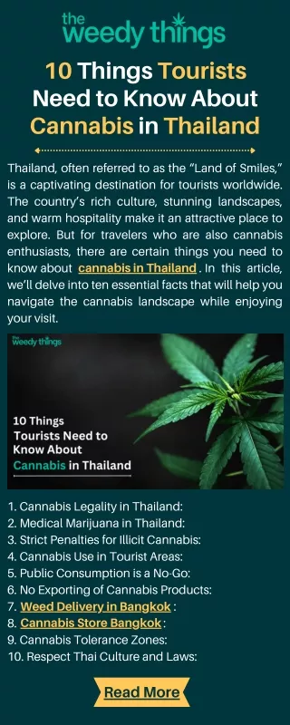 10 Things Tourists Need to Know About Cannabis in Thailand