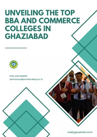 Unveiling the Top BBA and Commerce Colleges in Ghaziabad