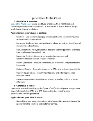 generative ai use cases PDF