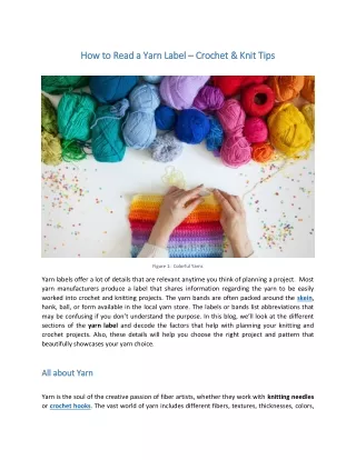 How to Read a Yarn Label – Crochet & Knit Tips - Symfonie Yarns