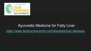 Ayurvedic Medicine for Fatty Liver