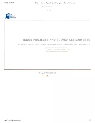 All India Ignou Project