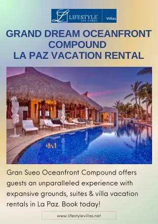 Grand Dream Oceanfront Compound, La Paz Vacation Rental