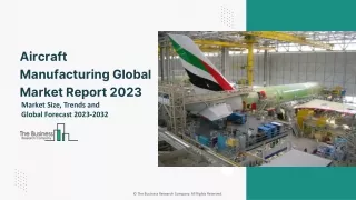 Aircraft Manufacturing Global Market Size, Share, Growth, Trends, By Product, By Application, By Component, By Regional