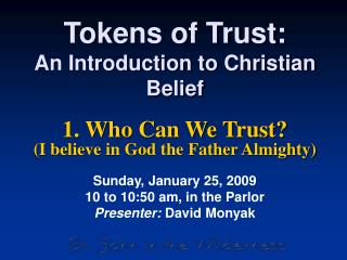 Tokens of Trust: An Introduction to Christian Belief