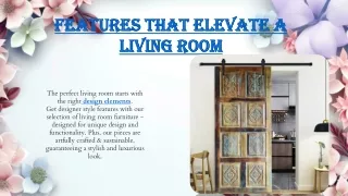 Features That Elevate a Living Room