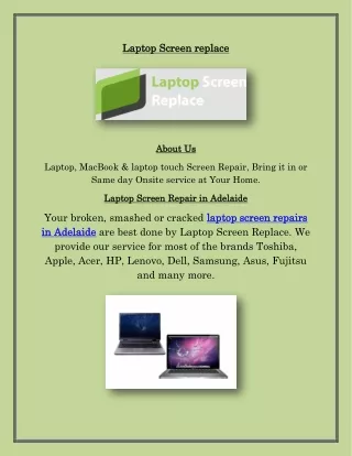 Adelaide Laptop Screen Repair