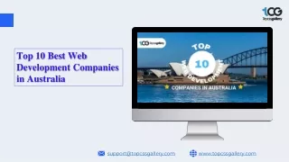 Top 10 Best Web Development Companies in Australia