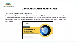 generative ai in healthcare