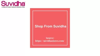 Shop From Suvidha