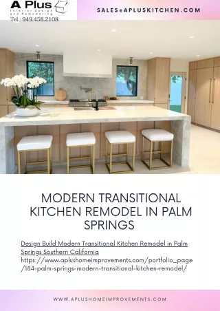 Modern Transitional Kitchen Remodel in Palm Springs