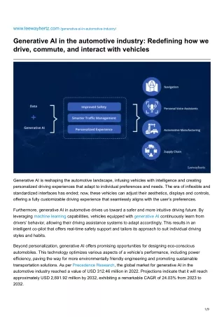 leewayhertz.com-Generative AI in the automotive industry Redefining how we drive commute and interact with vehicles-1