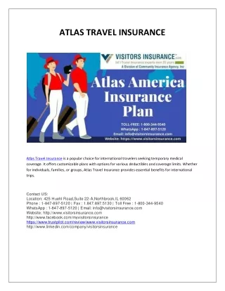 ATLAS TRAVEL INSURANCE