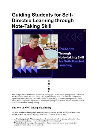 10 Effective Note-Taking Strategies For Students | Future Education Magazine