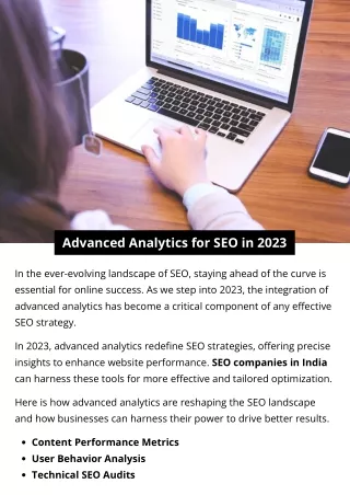 Advanced Analytics for SEO in 2023