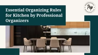 Essential Organizing Rules for Kitchen by Professional Organizers