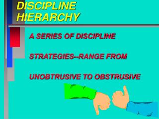 DISCIPLINE HIERARCHY