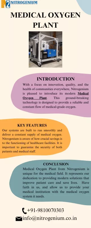 Medical Oxygen Plant | Nitrogenium