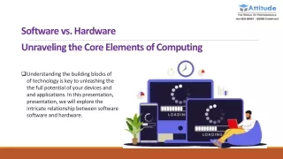 Software vs Hardware: Unraveling the Core Elements of Computing