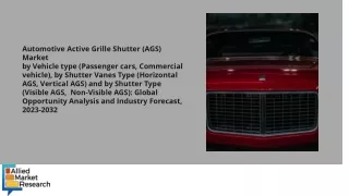 Automotive Active Grille Shutter (AGS) Market PDF