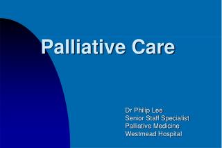 Palliative Care