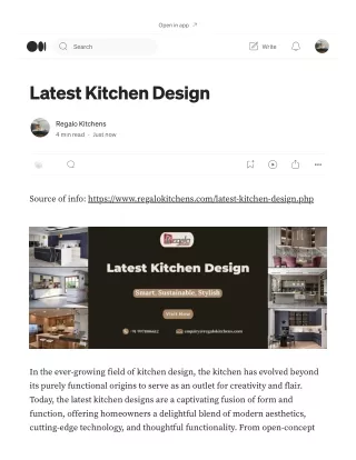 Latest Kitchen Design