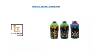 Spray Can Refillable Butane Torch