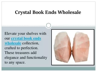 Crystal Book Ends Wholesale