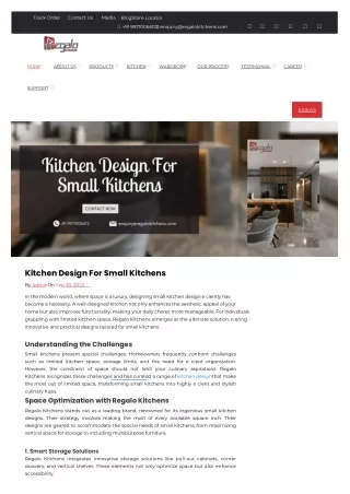 Kitchen Design For Small Kitchens