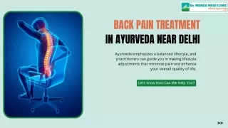 back pain treatment in ayurveda near Delhi