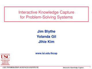 Interactive Knowledge Capture for Problem-Solving Systems