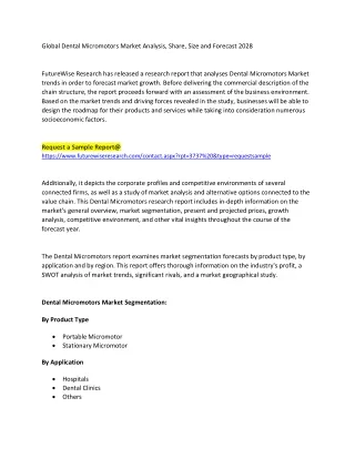 Dental Micromotors Market