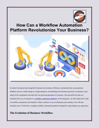 How Can a Workflow Automation Platform Revolutionize Your Business?
