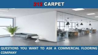 Questions You Want to Ask a Commercial Flooring Company