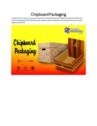 Chipboard Packaging