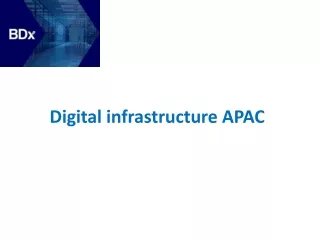 Digital infrastructure APAC