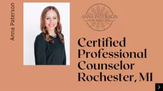 Certified Professional Counselor Rochester, MI