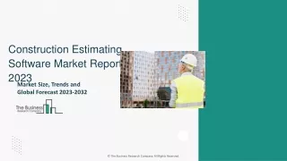 Construction Estimating Software Market Trends, Growth Report 2023 To 2032