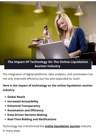 The Impact Of Technology On The Online Liquidation Auction Industry