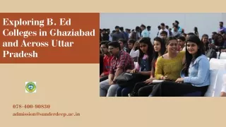 Exploring B. Ed Colleges in Ghaziabad and Across Uttar Pradesh